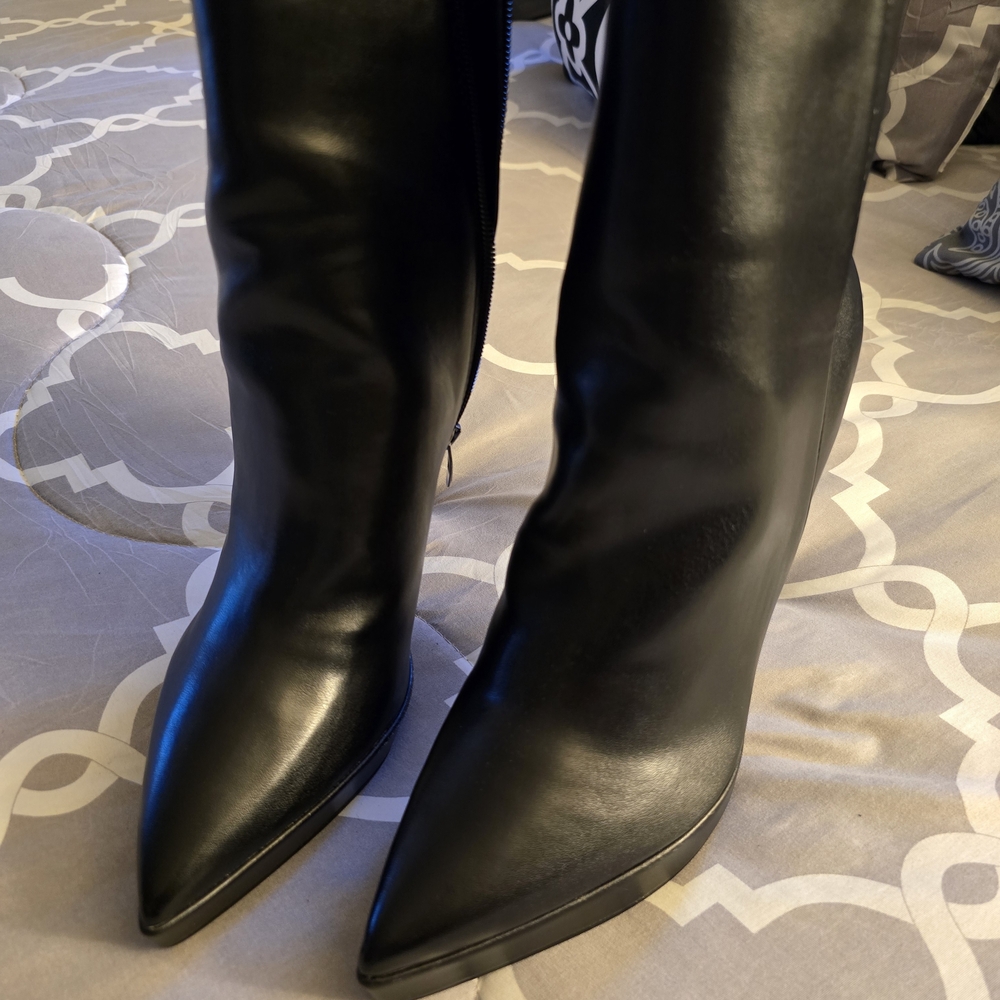 Nine West Black Heeled Boots